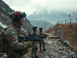 Hakkari'de hudut geçiş olayına müdahale eden asker şehit oldu